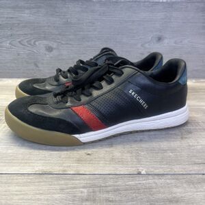 Skechers Zinger Womens Size 8 Shoes Black Red Blue Comfort Casual Low Sneakers